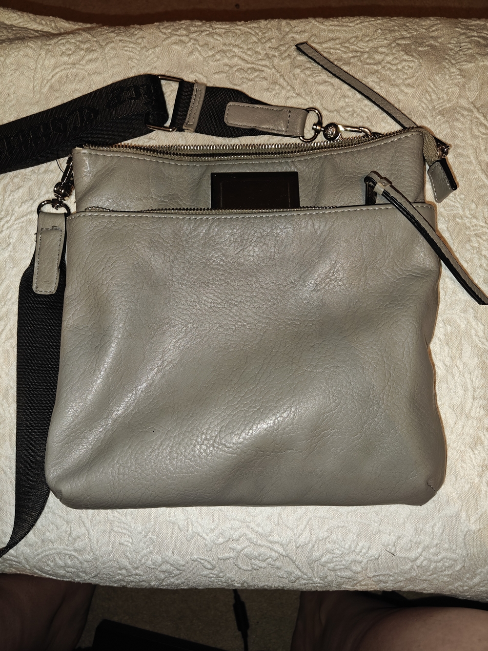 Juicy Couture Gray Crossbody with Black Strap